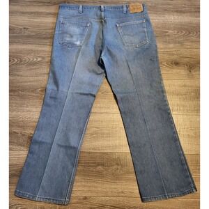 Levis 517 Orange Tab Distressed Bootcut Jeans 41x29 (Actual) Stains USA Vintage